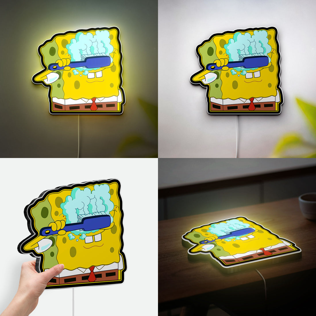 SpongeBob SquarePants 3D Light Box - Fun Cartoon Character LED Night Light, Playful Home Decor for Nickelodeon Fans 