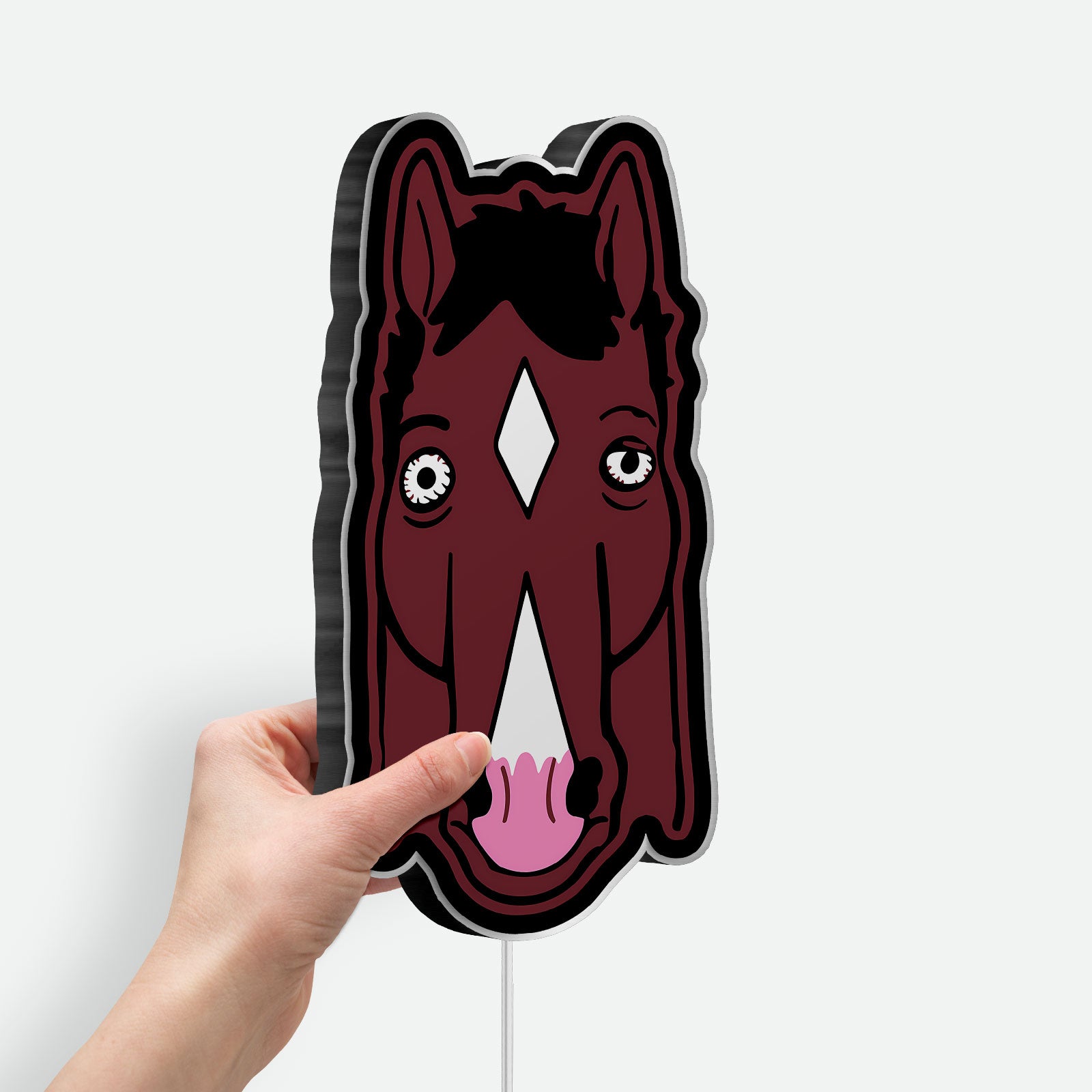 BoJack Horseman 3D Light Box - TV Show LED Night Light, Film Inspired Decor for Couples & Cinema Lovers