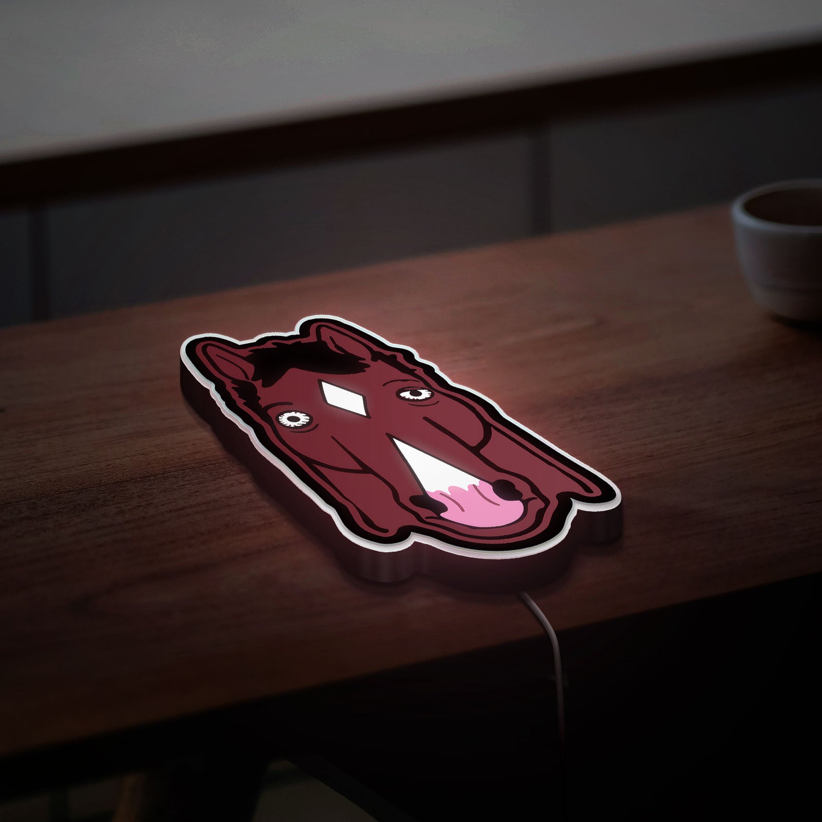 BoJack Horseman 3D Light Box - TV Show LED Night Light, Film Inspired Decor for Couples & Cinema Lovers