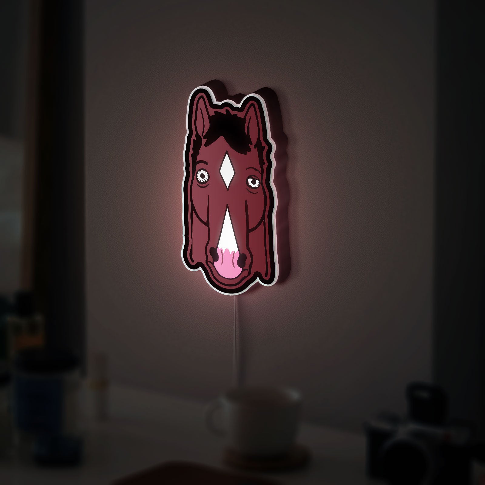BoJack Horseman 3D Light Box - TV Show LED Night Light, Film Inspired Decor for Couples & Cinema Lovers