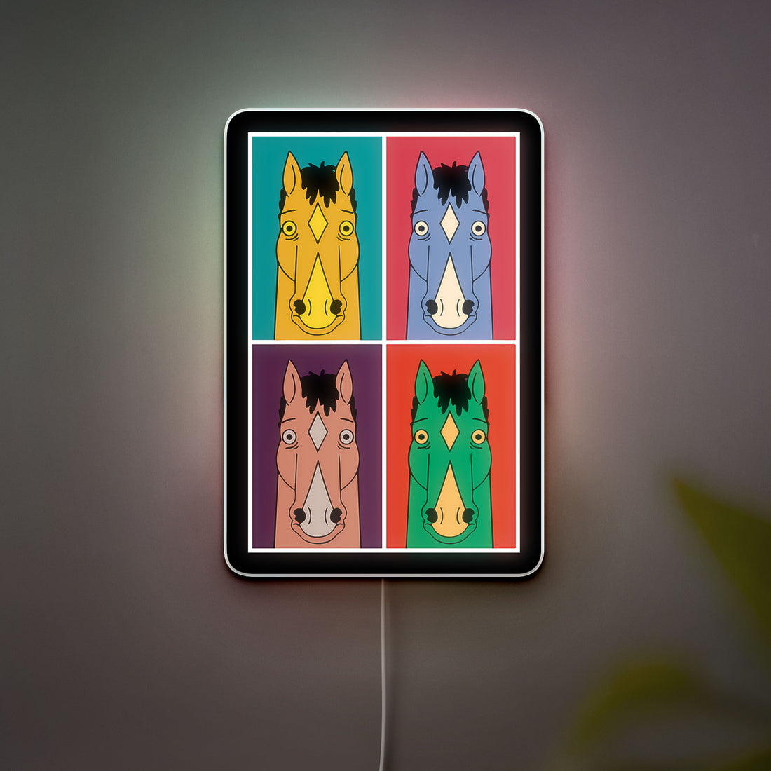 BoJack Horseman 3D Light Box - Retro Cartoon LED Night Light, TV Show Inspired Decor for Fans, Unique Gift for Anime Lovers
