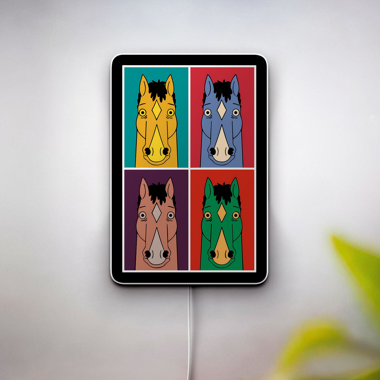 BoJack Horseman 3D Light Box - Retro Cartoon LED Night Light, TV Show Inspired Decor for Fans, Unique Gift for Anime Lovers
