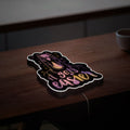 Bojack Horseman 3D Light Box - It Gets Easier Quote LED Night Light, Cartoon Wall Decor for Fans, Unique TV Show Inspired Gift
