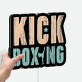 Kickboxing Fighter 3D Light Box - Martial Arts LED Night Light, MMA Training Gym Decor, Unique Gift for Kickboxing Coaches & Fighters 