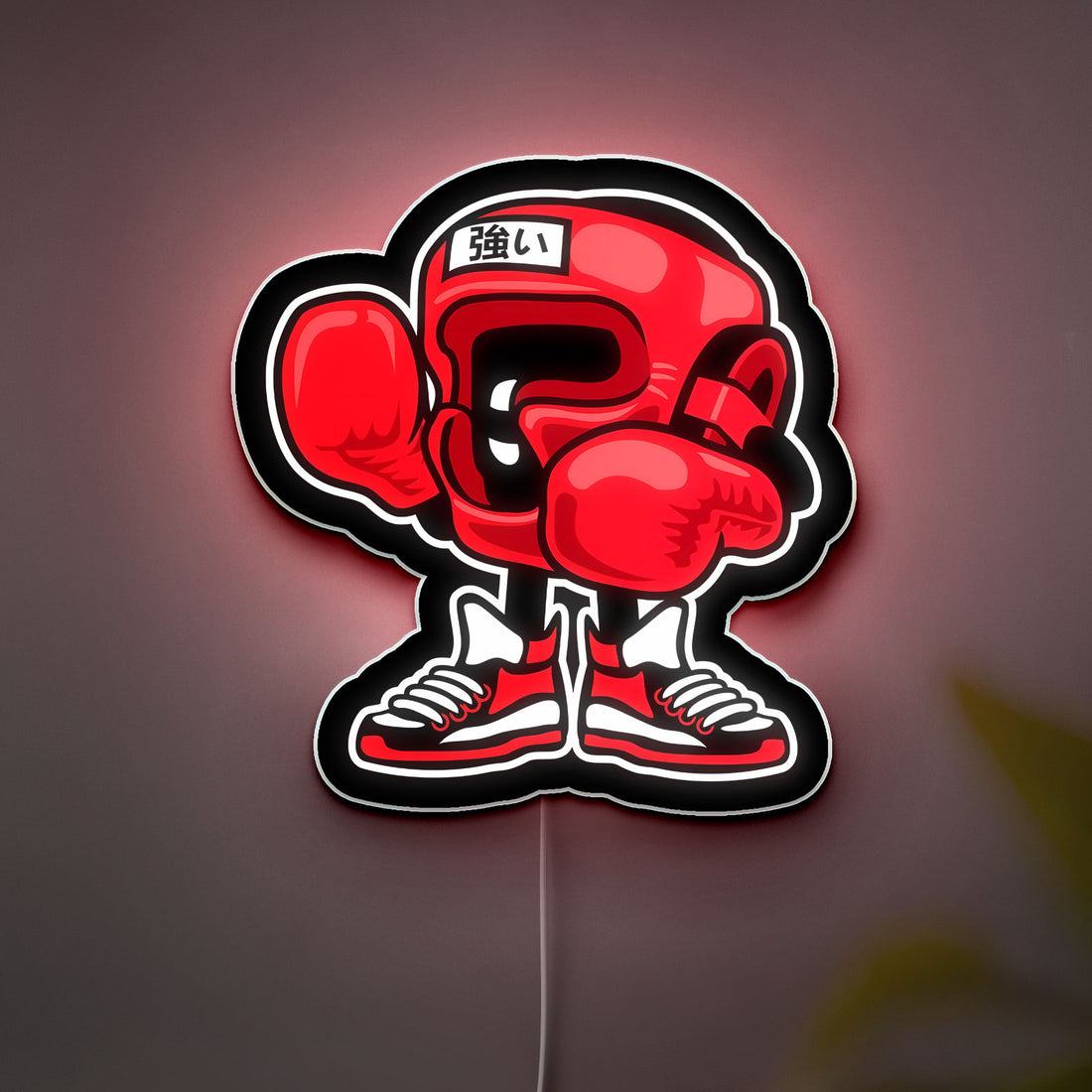 Boxing Champion 3D Light Box - Cartoon Boxer LED Night Light, Sports Decor for Boxing Fans, Unique Gift for Athletes 