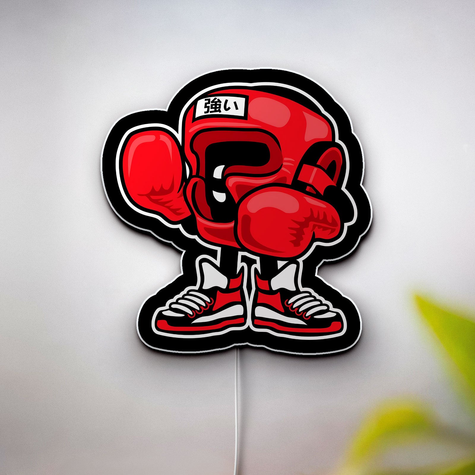 Boxing Champion 3D Light Box - Cartoon Boxer LED Night Light, Sports Decor for Boxing Fans, Unique Gift for Athletes 