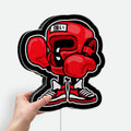 Boxing Champion 3D Light Box - Cartoon Boxer LED Night Light, Sports Decor for Boxing Fans, Unique Gift for Athletes 
