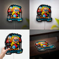 Breaking Bad x Dexter's Lab 3D Light - Walter White Kawaii LED Night Light, Cartoon Science Decor for TV Show Fans 