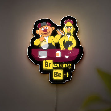 Bert and Ernie 3D Light Box - Sesame Street Character LED Night Light, Nostalgic Decor for Kids Room and Fans
