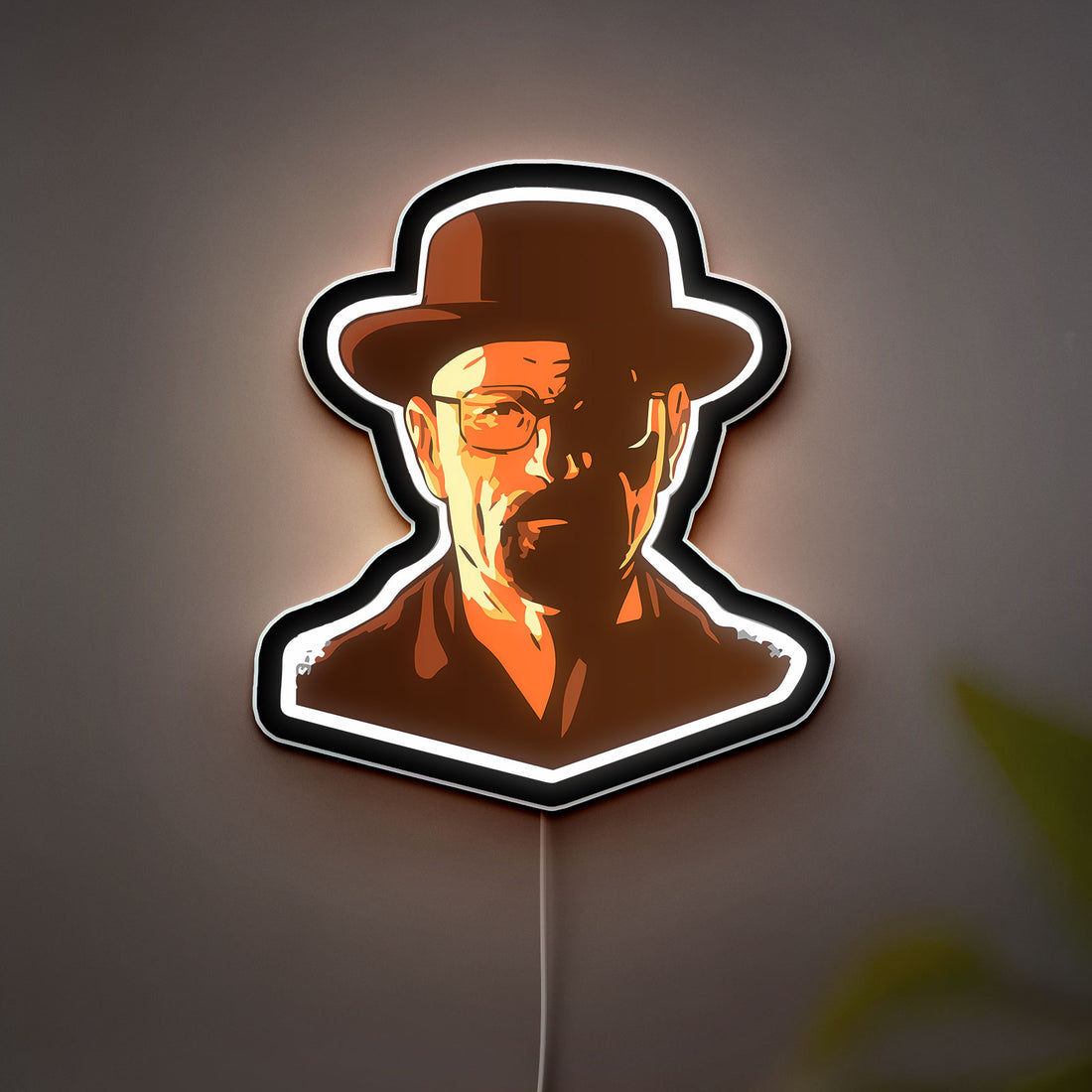 Walter White 3D Light Box - Breaking Bad LED Night Light, TV Show Inspired Decor for Fans, Cool Gift for Men
