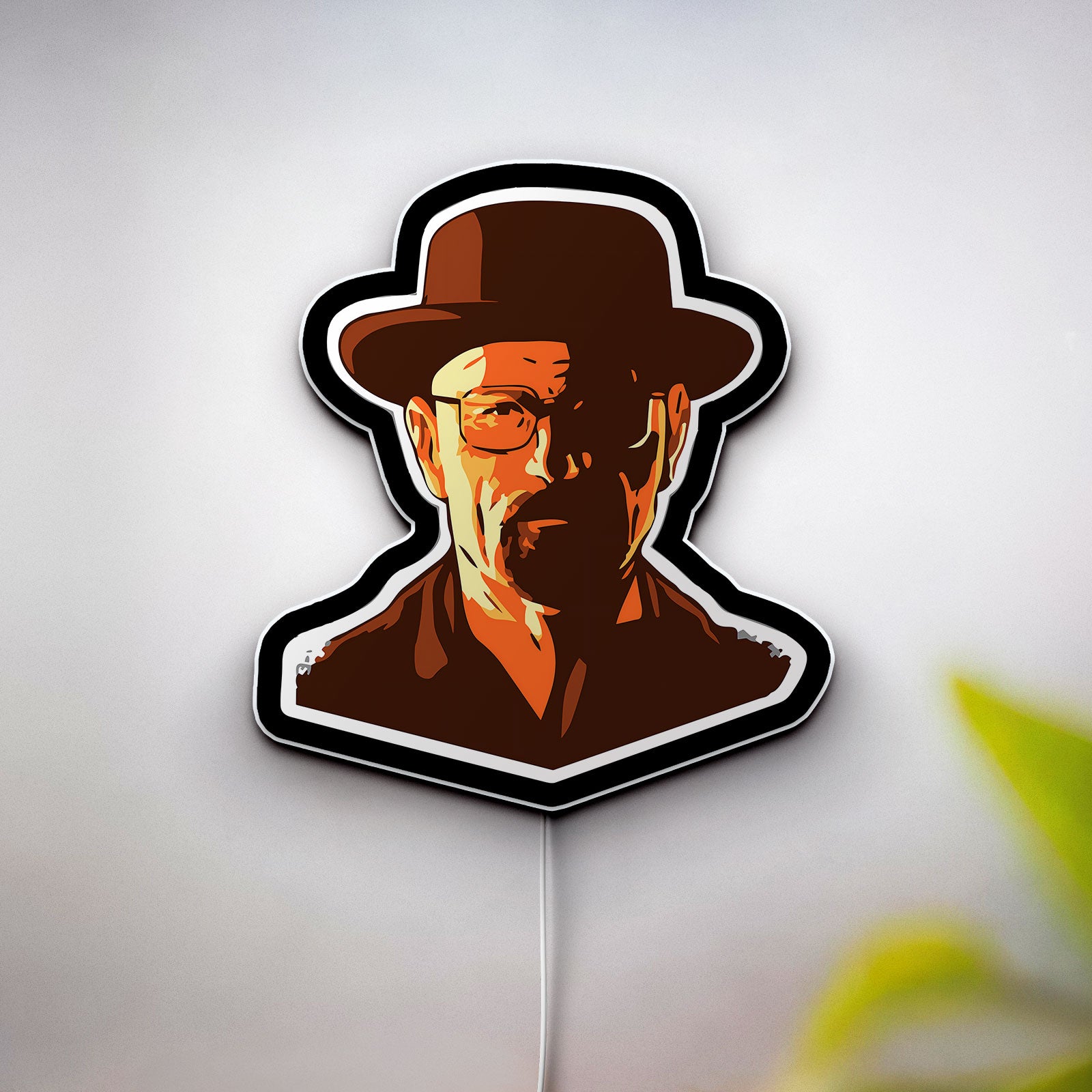 Walter White 3D Light Box - Breaking Bad LED Night Light, TV Show Inspired Decor for Fans, Cool Gift for Men
