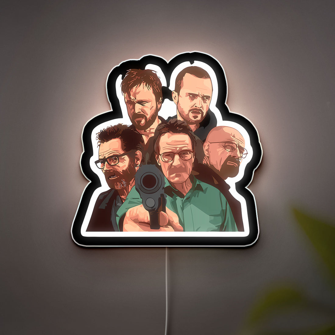 Breaking Bad 3D Light Box - TV Show Inspired LED Night Light, Walter White & Jesse Pinkman Art Decor for Fans
