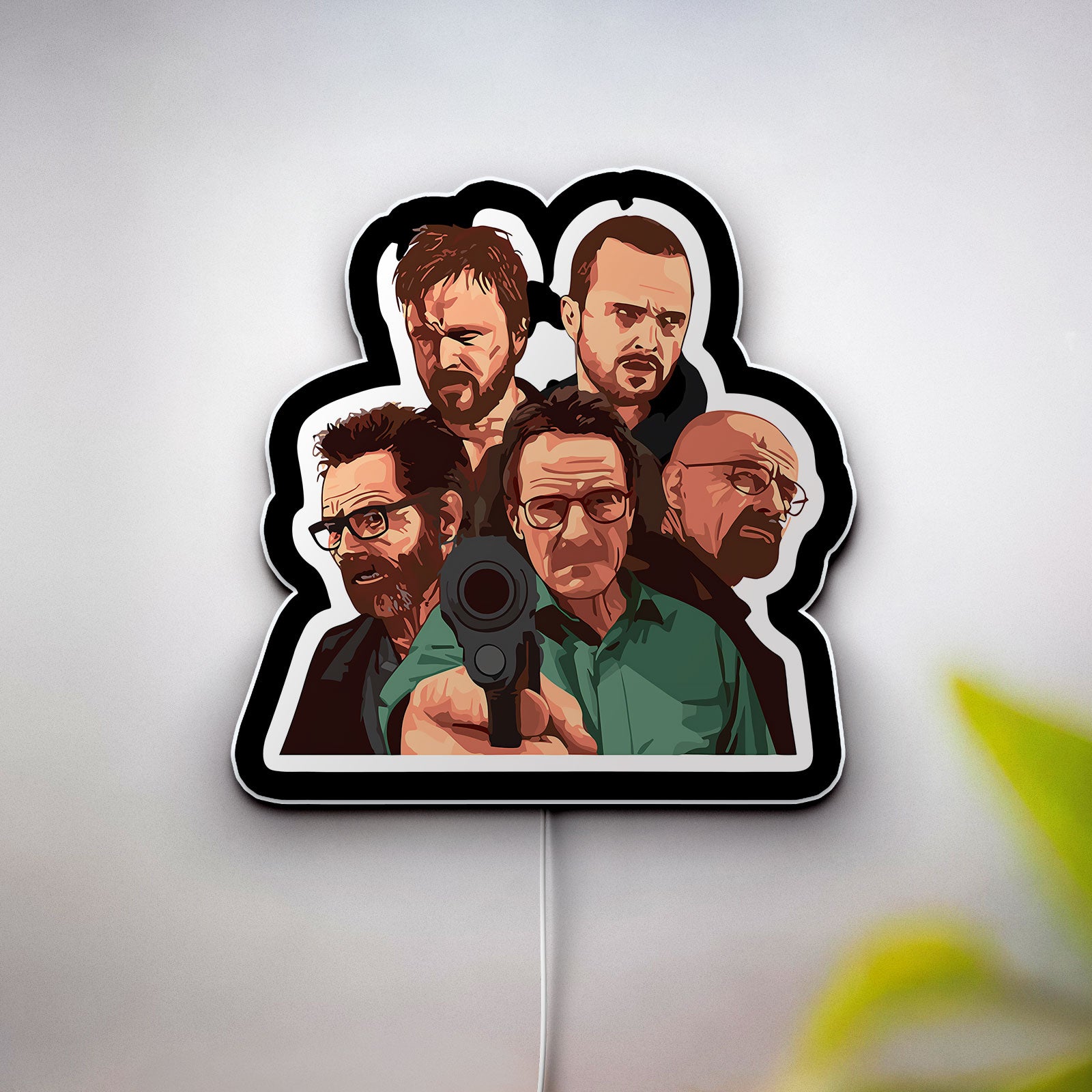 Breaking Bad 3D Light Box - TV Show Inspired LED Night Light, Walter White & Jesse Pinkman Art Decor for Fans
