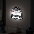 Toyota Supra 3D Light Box - 2JZ Engine Car LED Night Light, JDM Automotive Decor for Japanese Car Enthusiasts 