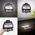 Toyota Supra 3D Light Box - 2JZ Engine Car LED Night Light, JDM Automotive Decor for Japanese Car Enthusiasts 