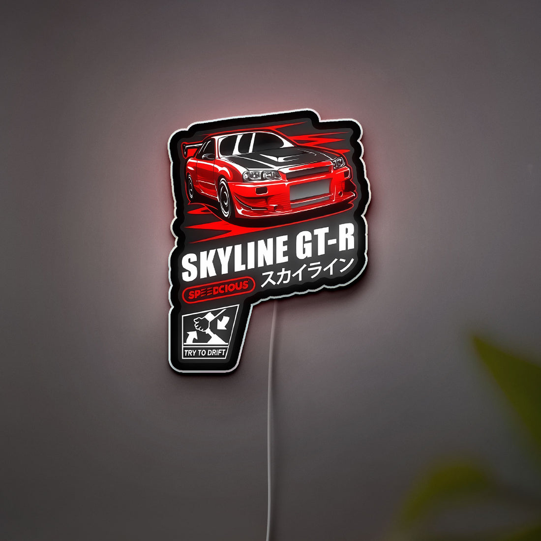 Nismo GT-R 3D Light Box - JDM Skyline R34 LED Night Light, Japanese Car Decor for Automotive Enthusiasts 