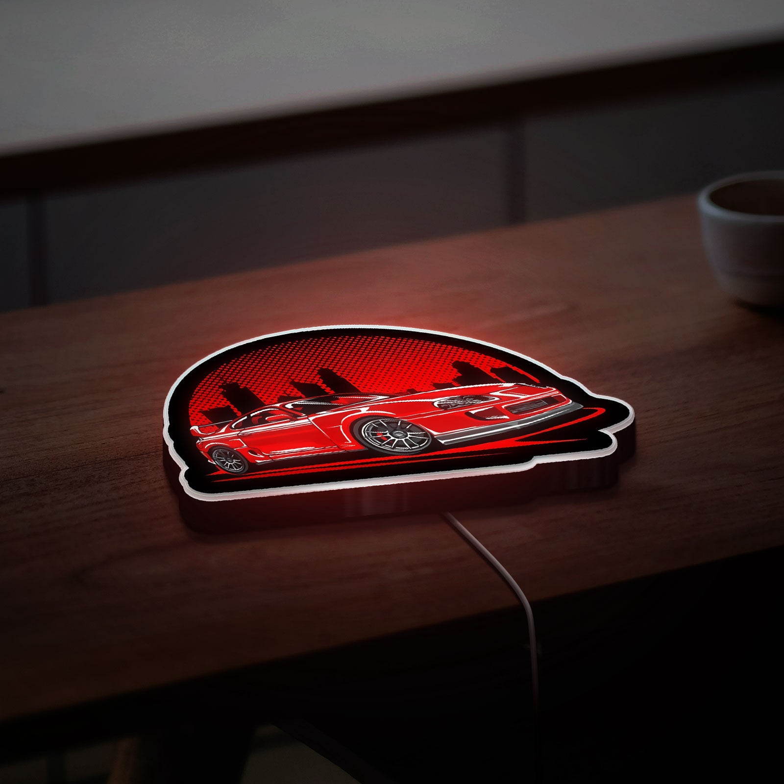 Toyota Supra MK4 3D Light Box - JDM Car LED Night Light, Japanese Automotive Decor for Car Enthusiasts & Racing Fans 