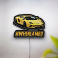 Lamborghini Sports Car 3D Light Box - Cool Cartoon LED Night Light, Racing Themed Room Decor for Car Enthusiasts 