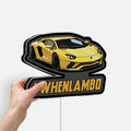 Lamborghini Sports Car 3D Light Box - Cool Cartoon LED Night Light, Racing Themed Room Decor for Car Enthusiasts 