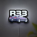JDM Skyline GTR R33 400R NISMO 3D Light Box - Japanese Car LED Night Light, Automotive Decor for Nissan Enthusiasts 