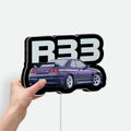JDM Skyline GTR R33 400R NISMO 3D Light Box - Japanese Car LED Night Light, Automotive Decor for Nissan Enthusiasts 