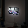JDM Skyline GTR R33 400R NISMO 3D Light Box - Japanese Car LED Night Light, Automotive Decor for Nissan Enthusiasts 