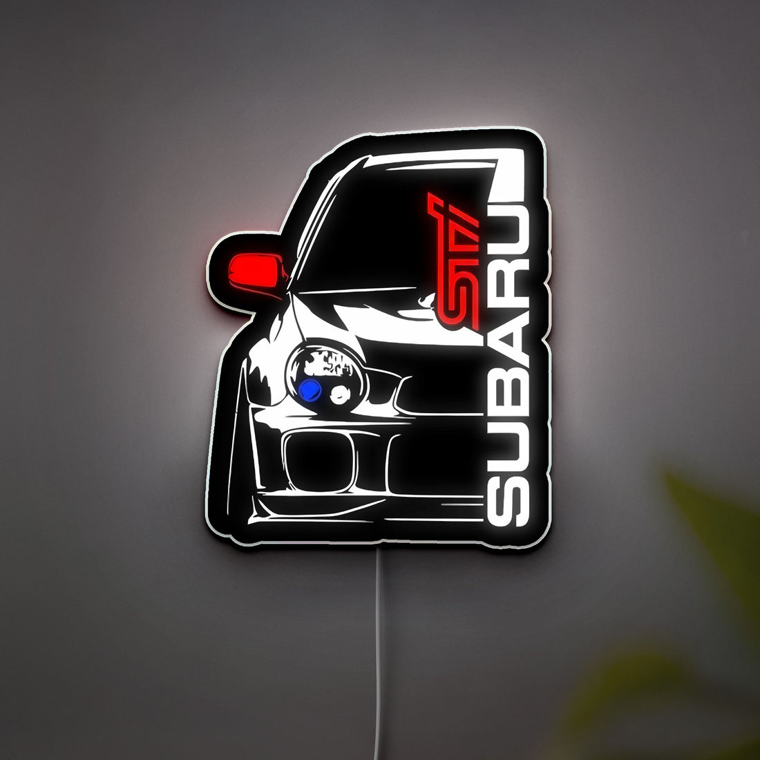 Subaru Impreza WRX 3D Light Box - Rally Car LED Night Light, JDM Car Lover Gift, Automotive Decor for Bedroom or Man Cave 