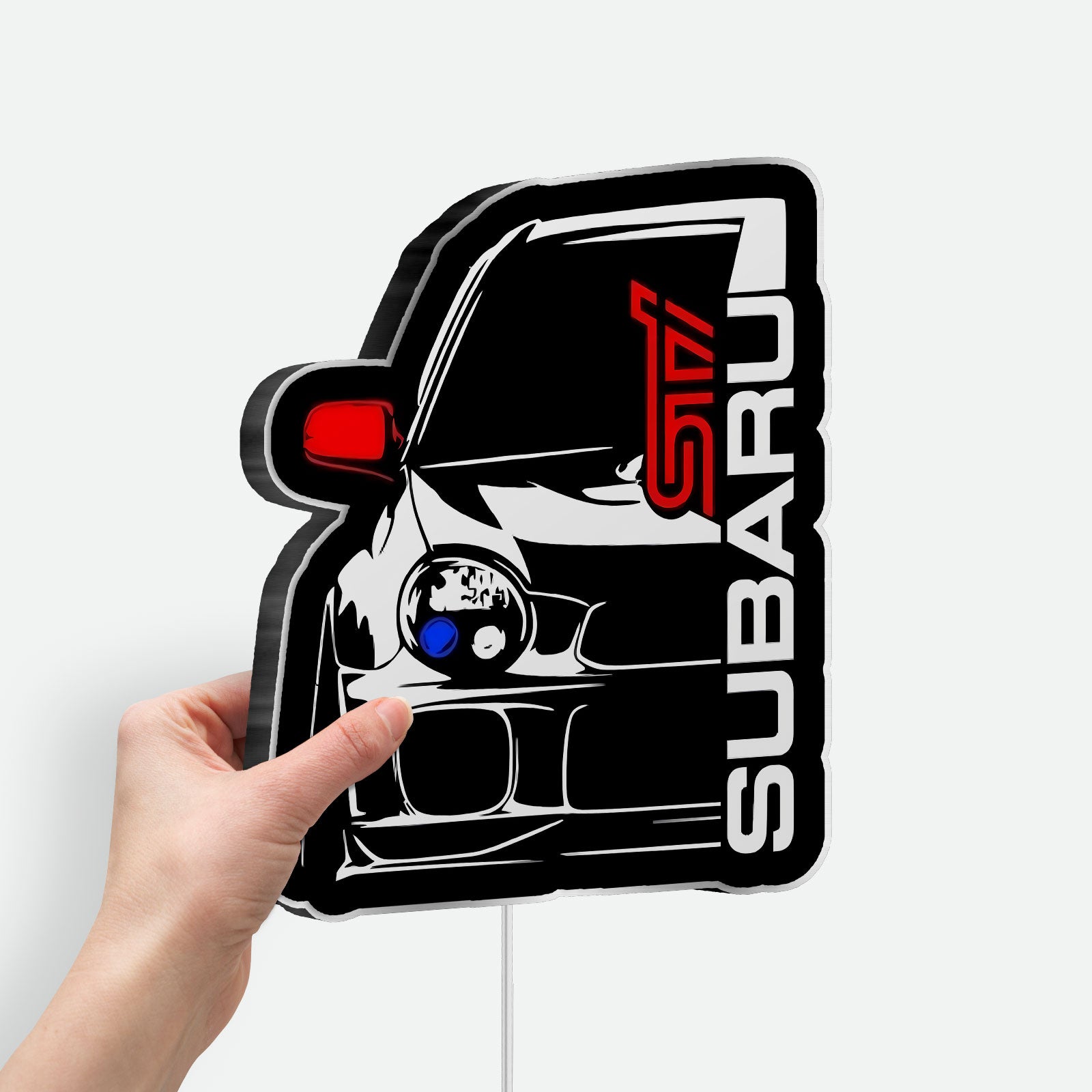Subaru Impreza WRX 3D Light Box - Rally Car LED Night Light, JDM Car Lover Gift, Automotive Decor for Bedroom or Man Cave 