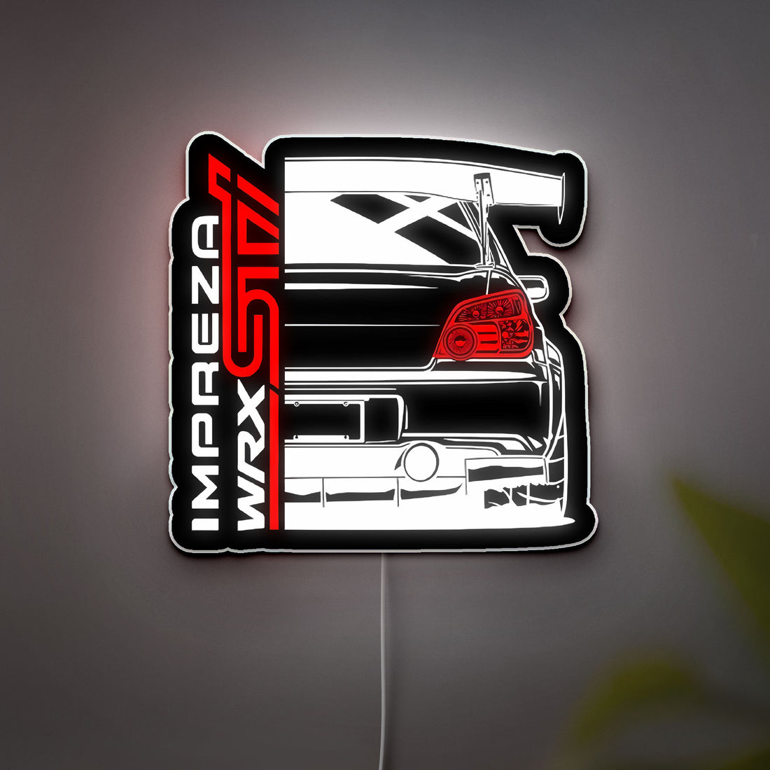 Subaru Impreza WRX STI 3D Light Box - Rally Car LED Night Light, Automotive Decor for Car Enthusiasts, JDM Fan Gift 
