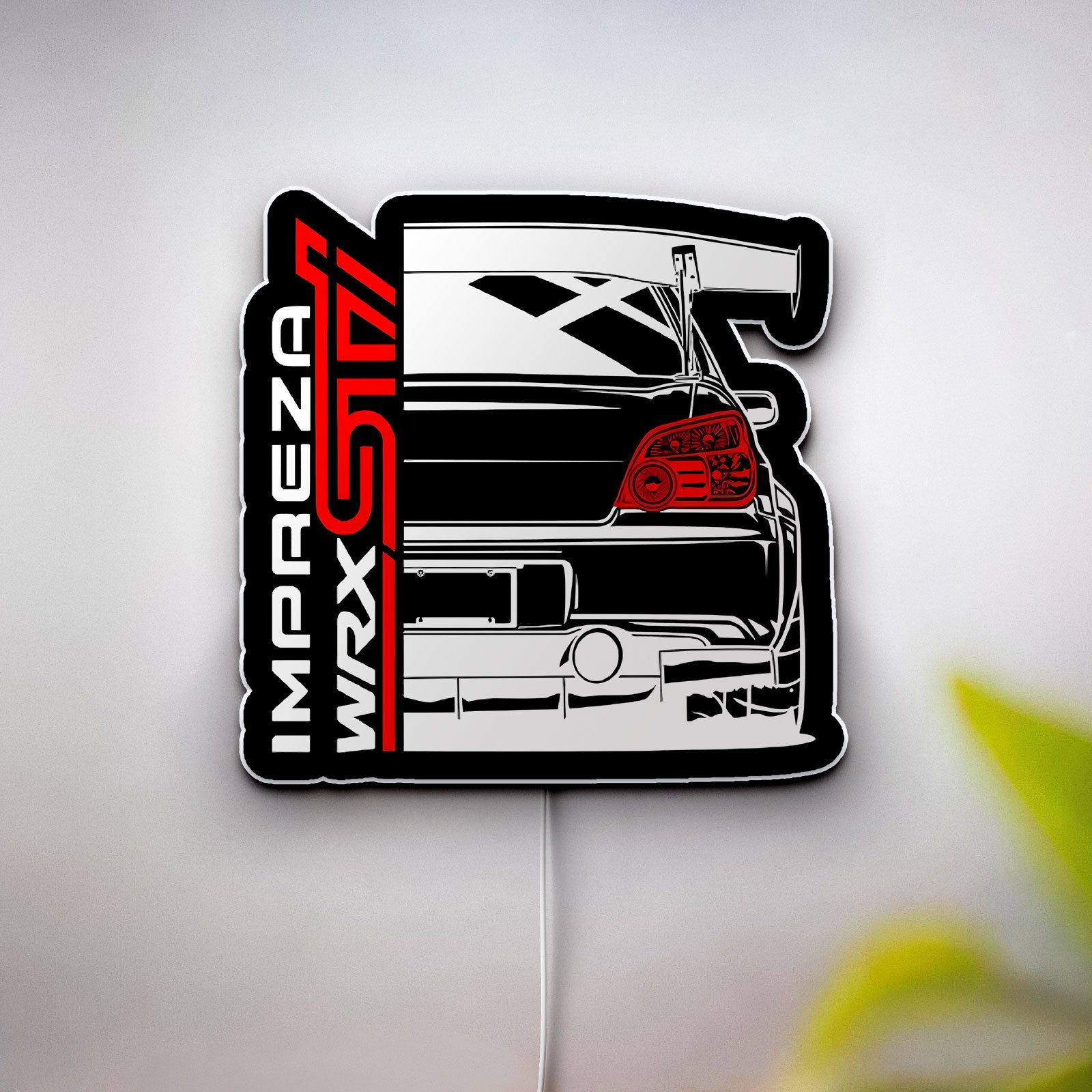 Subaru Impreza WRX STI 3D Light Box - Rally Car LED Night Light, Automotive Decor for Car Enthusiasts, JDM Fan Gift 