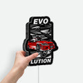 Mitsubishi Lancer Evolution 3D Light Box - Car Enthusiast LED Night Light, JDM Car Decor for Automotive Fans
