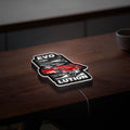 Mitsubishi Lancer Evolution 3D Light Box - Car Enthusiast LED Night Light, JDM Car Decor for Automotive Fans
