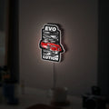 Mitsubishi Lancer Evolution 3D Light Box - Car Enthusiast LED Night Light, JDM Car Decor for Automotive Fans
