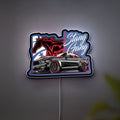 Mustang Gang Car 3D Light Box - Black Stang Racing Art LED Night Light, Sporty Auto Decor for Car Enthusiasts 