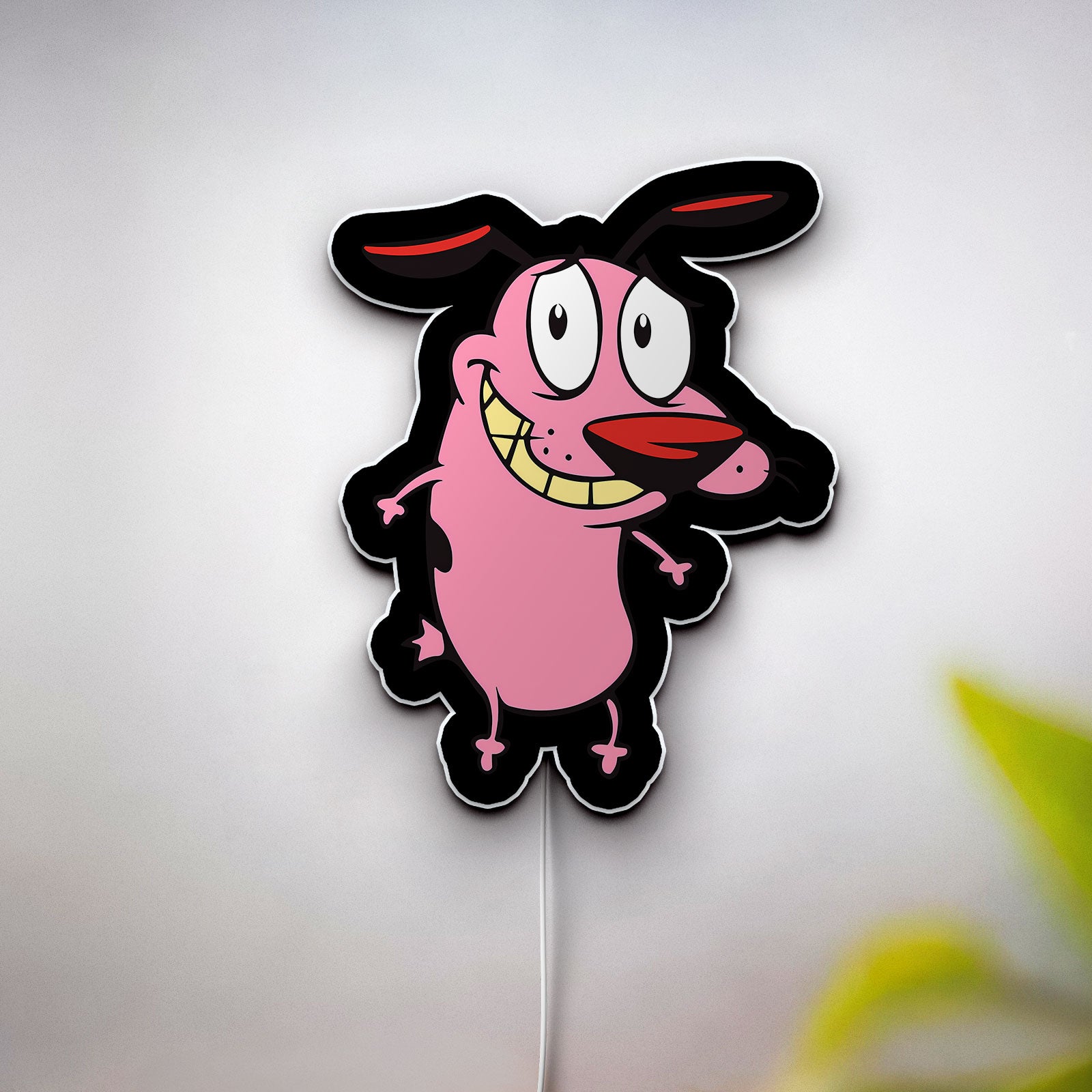 Courage The Cowardly Dog 3D Light Box - Nostalgic Cartoon LED Night Light, Retro TV Show Decor for 90s Kids & Cartoon Lovers 