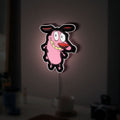 Courage The Cowardly Dog 3D Light Box - Nostalgic Cartoon LED Night Light, Retro TV Show Decor for 90s Kids & Cartoon Lovers 