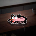 Courage The Cowardly Dog 3D Light Box - Nostalgic Cartoon LED Night Light, 90s TV Show Decor for Animation Fans 