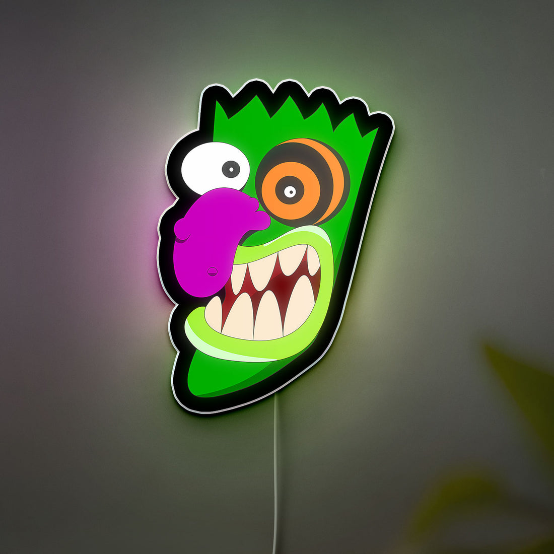 Courage the Cowardly Dog 3D Light Box - Spooky Cartoon LED Night Light, Retro TV Show Decor for 90s Kids & Horror Animation Fans 