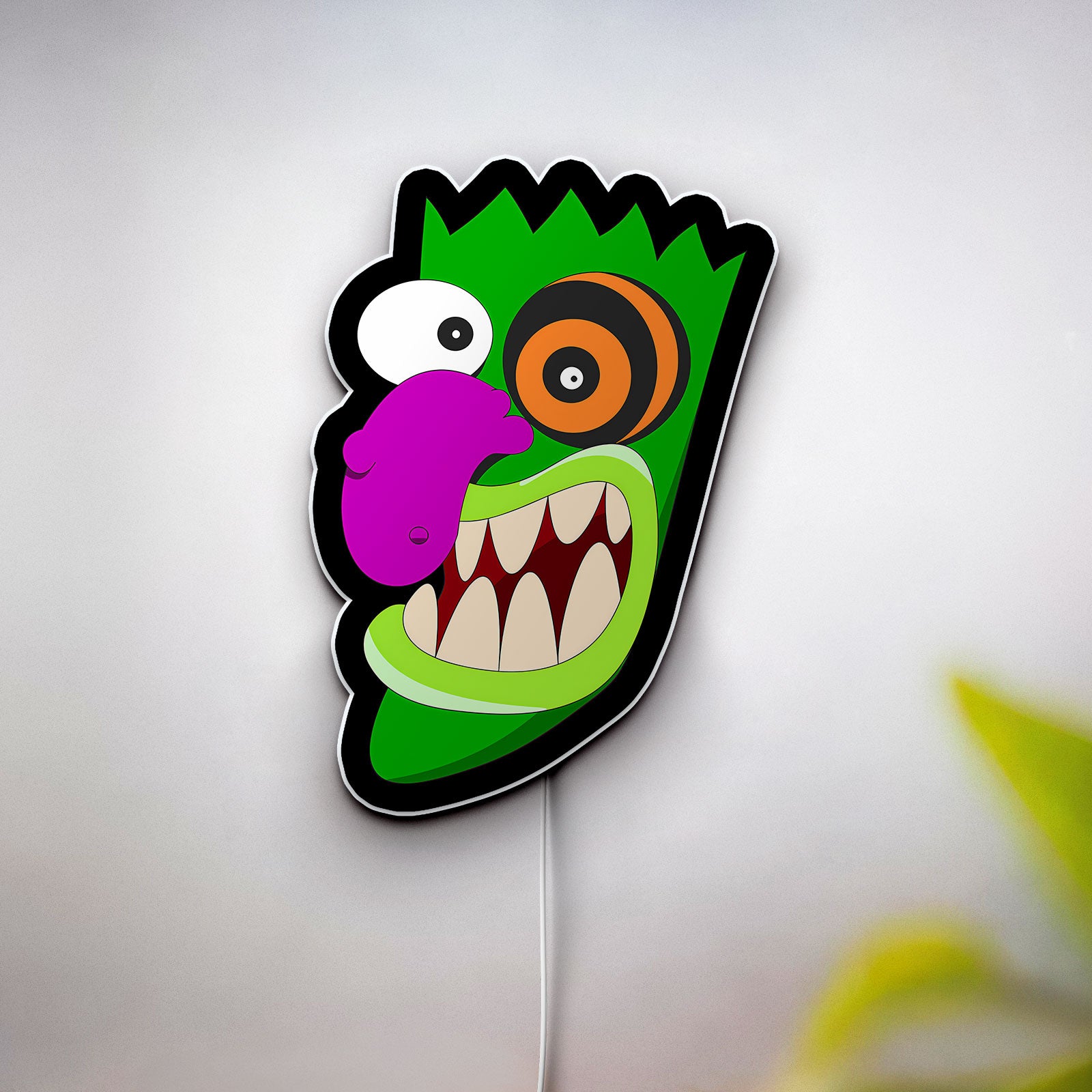 Courage the Cowardly Dog 3D Light Box - Spooky Cartoon LED Night Light, Retro TV Show Decor for 90s Kids & Horror Animation Fans 