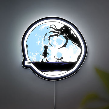 Coraline 3D Light Box - Creepy Cute LED Night Light, Movie Inspired Decor for Gothic Rooms & Stop Motion Animation Fans