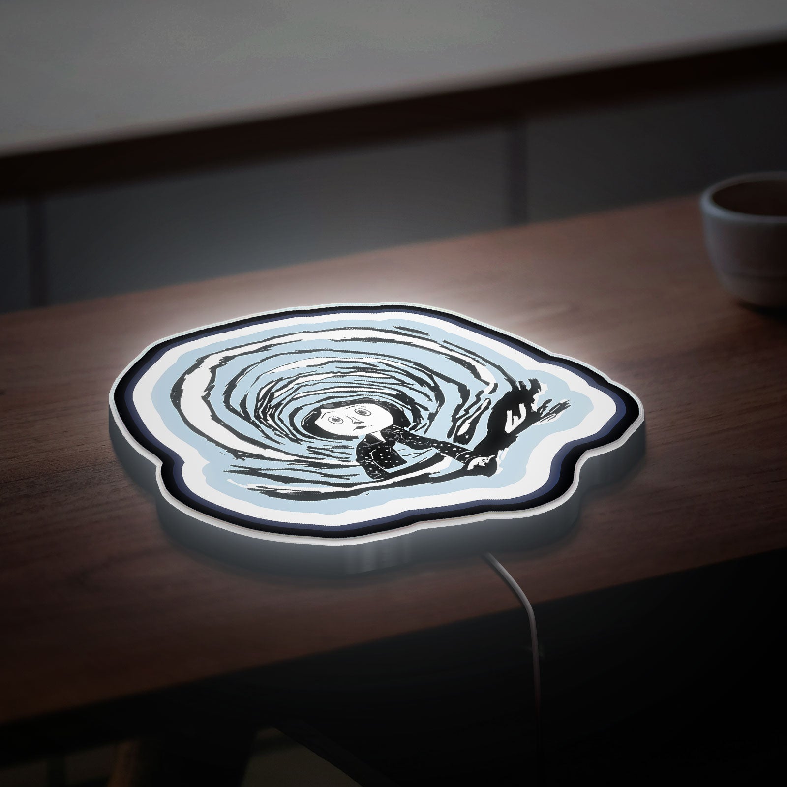 Coraline 3D Light Box - Creepy Cute LED Night Light, Movie Inspired Decor for Kids Room, Unique Gift for Tim Burton Fans 