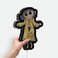 Tim Burton Inspired 3D Light Box - Creepy Cute Coraline LED Night Light, Gothic Cartoon Decor for Movie Fans 