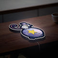 Coraline Inspired 3D Light Box - Creepy Cute Circus Mouse LED Night Light, Neil Gaiman Themed Decor for Gothic Kids Room 