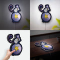 Coraline Inspired 3D Light Box - Creepy Cute Circus Mouse LED Night Light, Neil Gaiman Themed Decor for Gothic Kids Room 