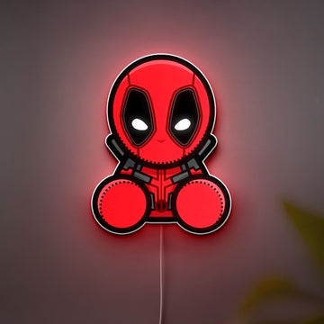 Deadpool 3D Light Box - Marvel Superhero LED Night Light, Cool Comic Wall Decor for Fans, Awesome Gift for Gamers & Movie Lovers
