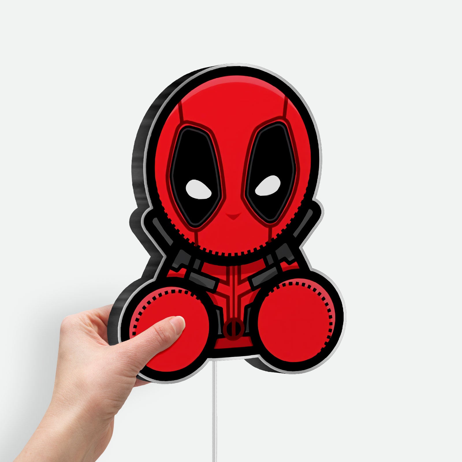Deadpool 3D Light Box - Marvel Superhero LED Night Light, Cool Comic Wall Decor for Fans, Awesome Gift for Gamers & Movie Lovers

