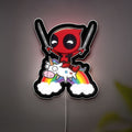 Deadpool & Unicorn 3D Light Box - Funny Anti-Hero LED Night Light, Marvel Inspired Decor for Gamers & Comic Fans 