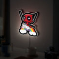 Deadpool & Unicorn 3D Light Box - Funny Anti-Hero LED Night Light, Marvel Inspired Decor for Gamers & Comic Fans 