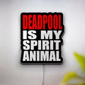 Deadpool Spirit Animal 3D Light Box - Marvel Superhero LED Night Light, Funny Comic Book Decor for Fans & Gamers 