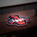 Deadpool 3D Light Box - Middle Finger Gesture LED Night Light, Marvel Superhero Wall Decor for Comic Fans 